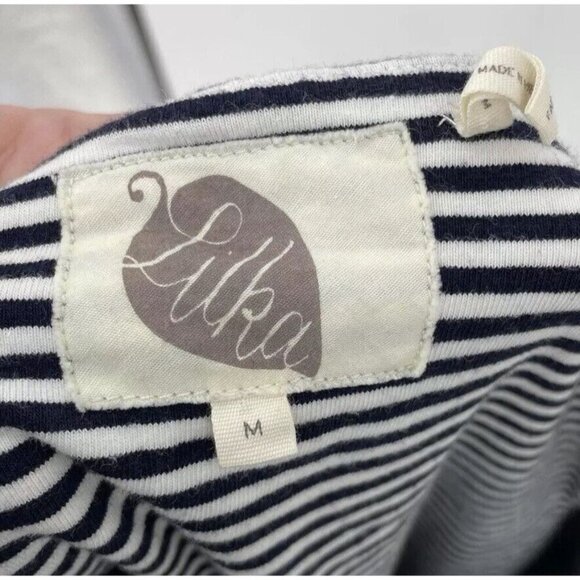 Lilka Anthro Blue Floral Fit & Flare Maxi Hi-Low Sleeveless Boho Dress Sz M - Picture 5 of 10